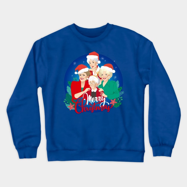 Golden Christmas Crewneck Sweatshirt by AlejandroMogolloArt